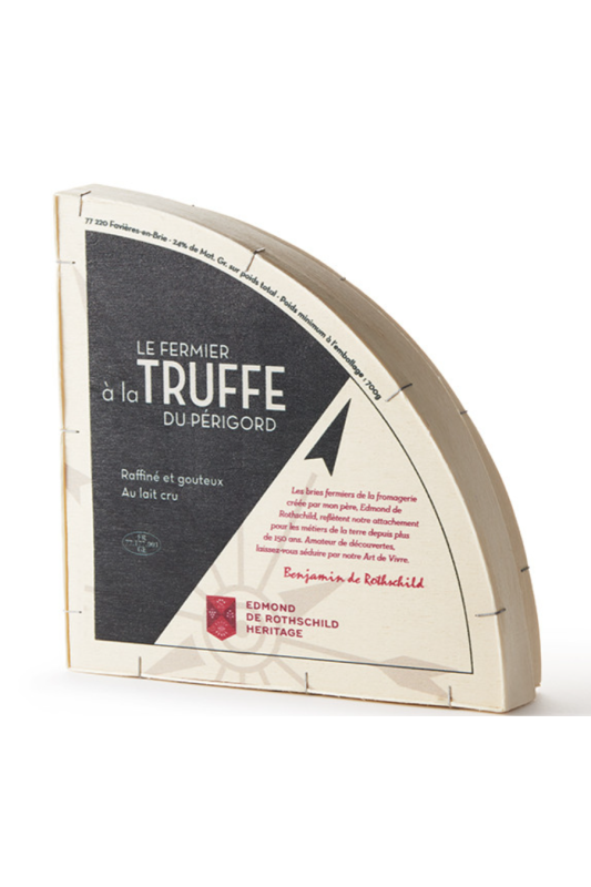 Brie de Meaux Fermier à la truffe du Périgord - Rothschild 1/4