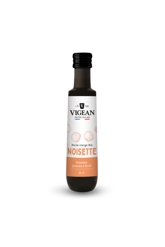 Huile de noisette vierge 250ml - Huilerie Vigean