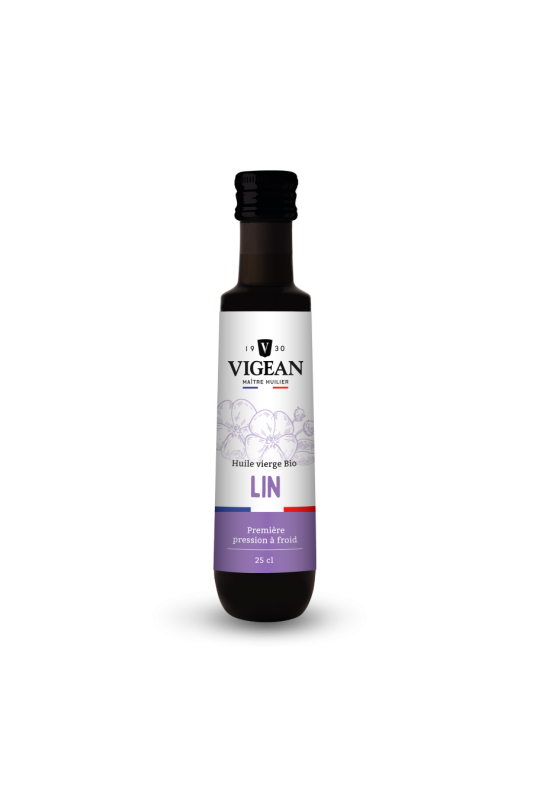 Huile de lin 250ml - Huilerie Vigean