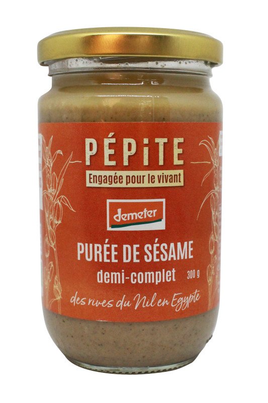 Purée de sesame demi complet 300g - Pépite