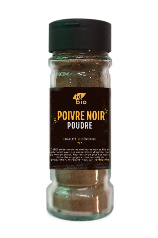 Poivre noir poudre 40g - IDBio