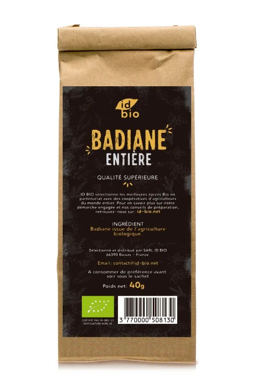 Badiane entiere pot verre 40g - IDBio