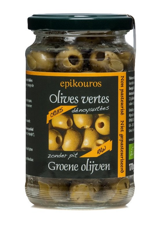 Olive verte crue denoyautee 170g - Epikouros