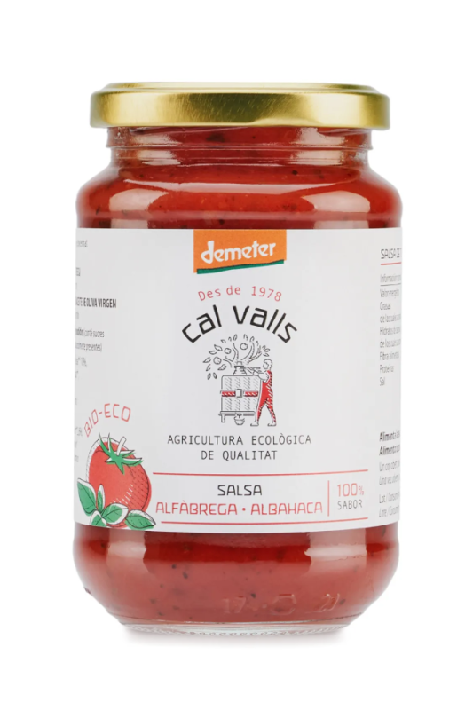 Sauce Tomate basilic 350g - Cal Valls