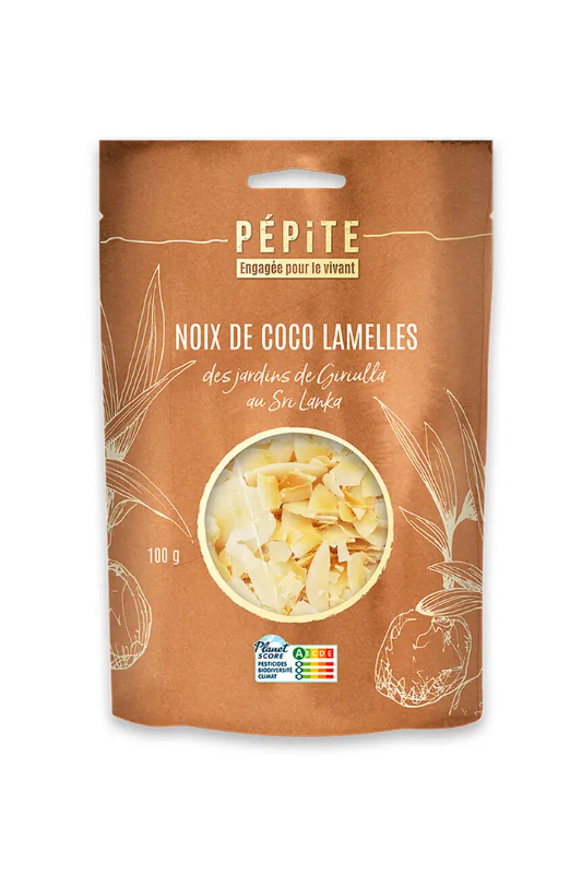 Noix de coco lamelles 100g - Pépite