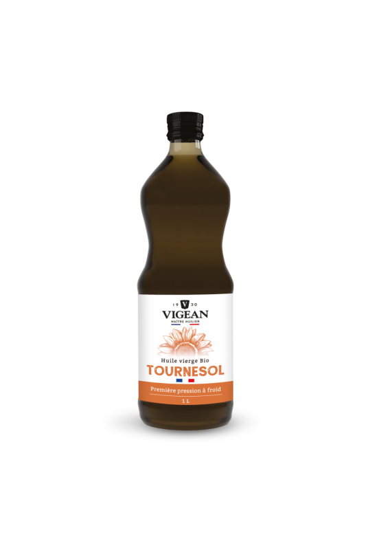 Huile de tournesol 1L - Huilerie Vigean