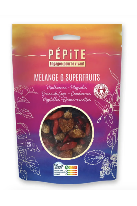 Mélange superfruits 125g - Pépite