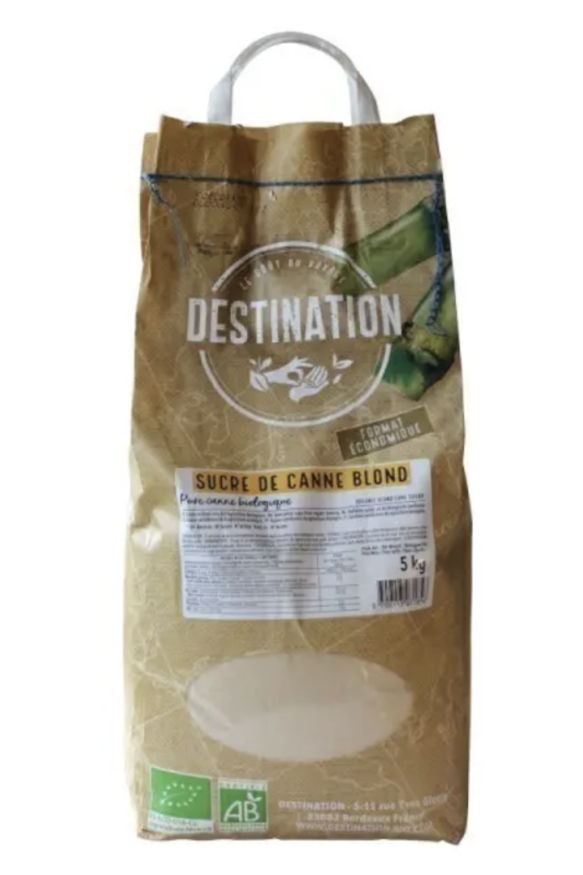 Sucre de Canne blond 5Kg - Destination
