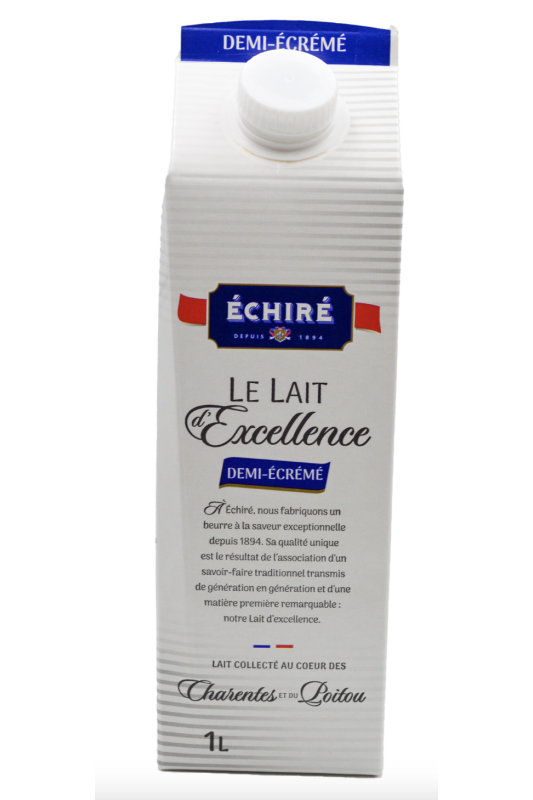 Lait UHT Échiré de Vache 1/2 Écrémé 1L x 6