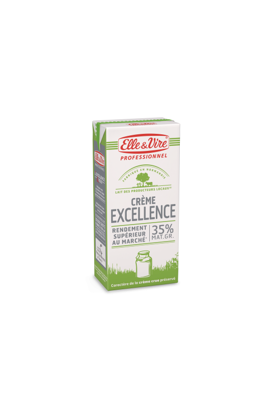 Liquid Cream Excellence Elle & Vire 35% UHT 1L x6