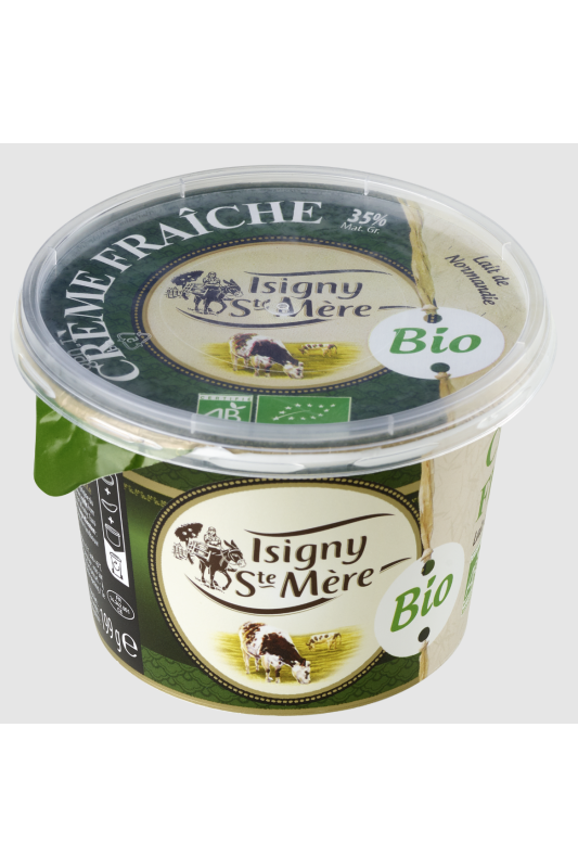 Organic Fresh Double Cream 20cl x 6 Isigny Ste Mère
