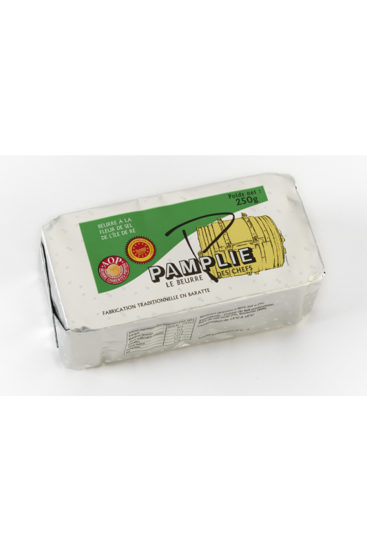 Sea Salt Molded Butter Past.  250g PDO - Pamplie