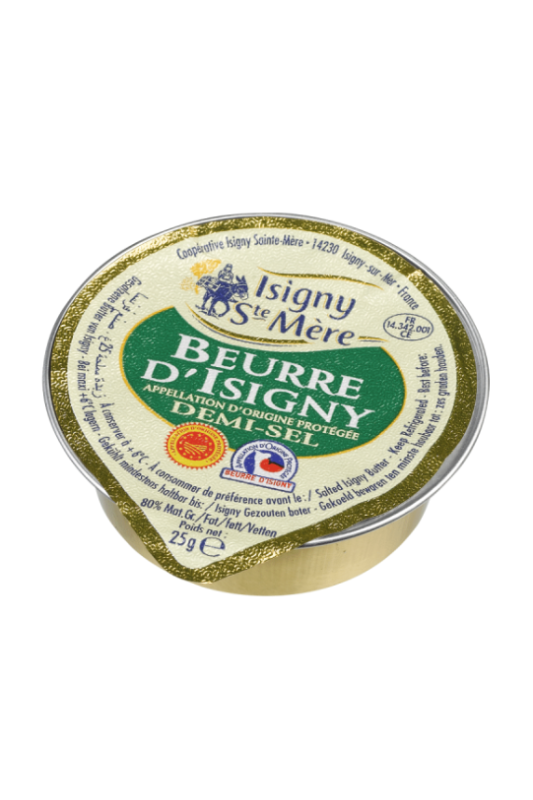 Beurre Demi-Sel AOP Isigny Ste mère 25g x48