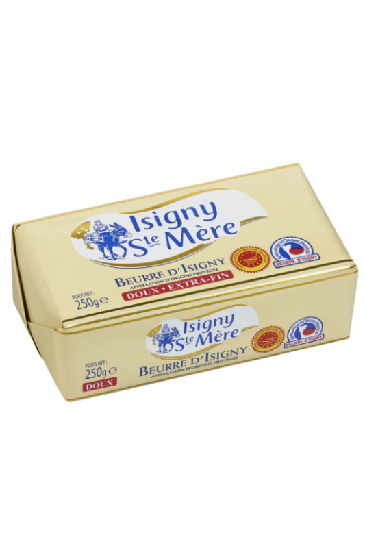 Beurre AOP Pain Doux 250g Isigny Ste Mère