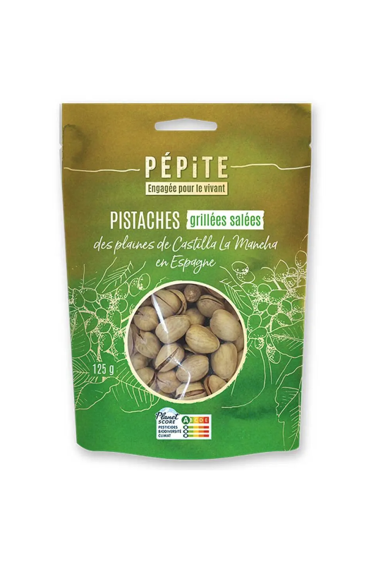 Pistache Coque Grillée Salée 125g - Pépite