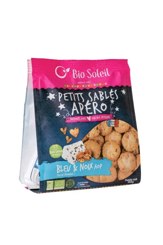 Sablés bleu & Noix 100g - Bio Soleil